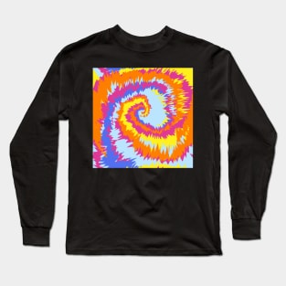 Colorful Tie dye abstract pattern Long Sleeve T-Shirt